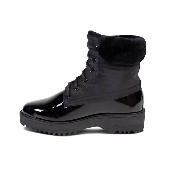 NEW CLOUD NINE ladies brooke boot with sheepskin in black - Picture 2 of 6